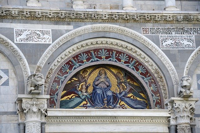 Téléchargement gratuit de la mosaïque de la cathédrale de Pise - photo ou image gratuite à éditer avec l'éditeur d'images en ligne GIMP