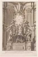 Free download Cathedram S. Petri in interiore templi fronte...Plate 41 from the Album Basilica di S. Pietro in Vaticano free photo or picture to be edited with GIMP online image editor