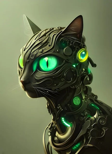 Unduh gratis gambar mata robot kucing hyperrealistic gratis untuk diedit dengan editor gambar online gratis GIMP