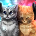 Cats in headphones | Cats listening to music  screen for extension Chrome web store in OffiDocs Chromium
