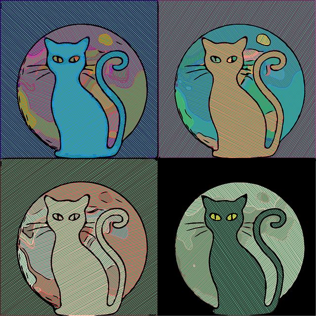 Free download Cats Moon MeowFree vector graphic on Pixabay free illustration to be edited with GIMP online image editor
