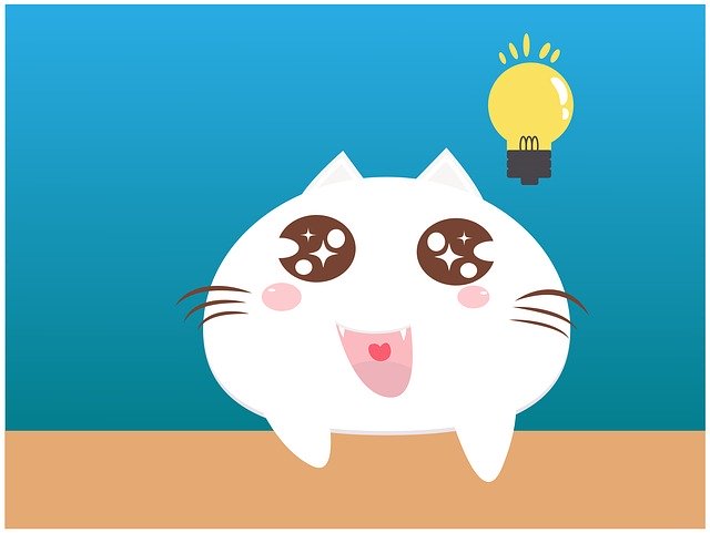 Free download Cat White Happiness free illustration to be edited with GIMP online image editor