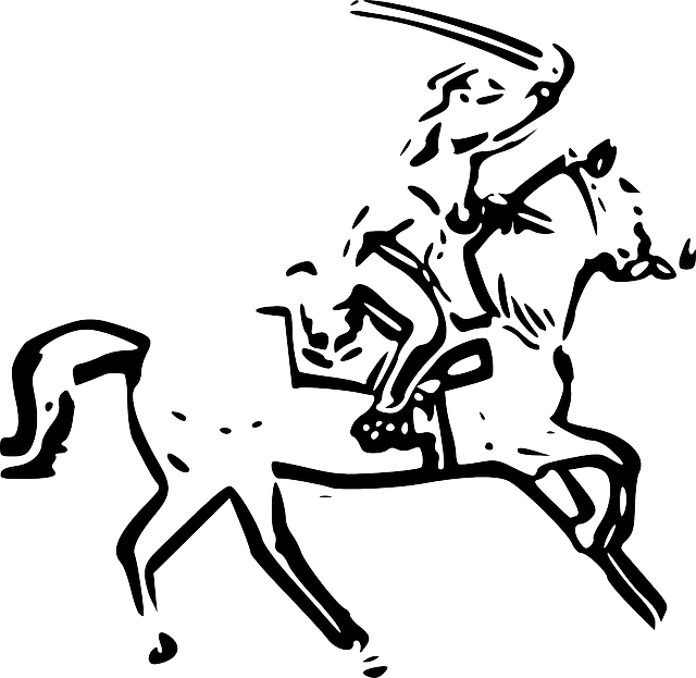 Free download Cavalry Riding Warrior - Free vector graphic on Pixabay free illustration to be edited with GIMP free online image editor
