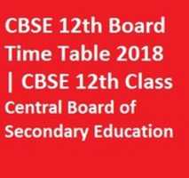 Free download CBSE 12th Board Time Table 2018| Date Sheet free photo or picture to be edited with GIMP online image editor