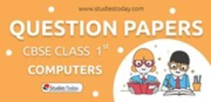 Free download CBSE Question Papers Class 1 Computers PDF Solutions Download free photo or picture to be edited with GIMP online image editor