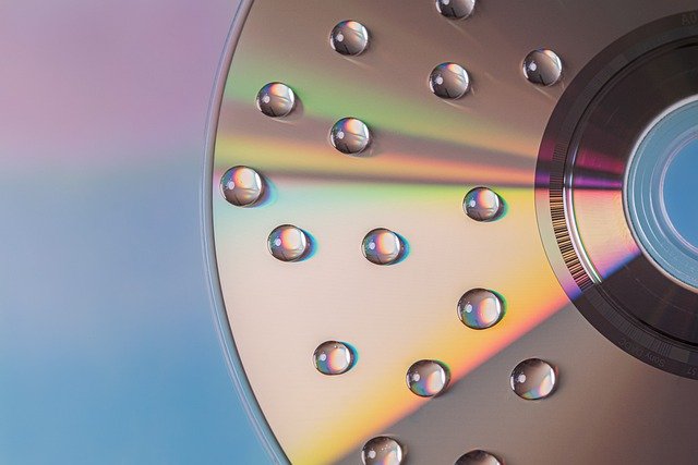 Free download cd music water droplets colors free picture to be edited with GIMP free online image editor