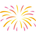 Celebration Fireworks Burst  screen for extension Chrome web store in OffiDocs Chromium