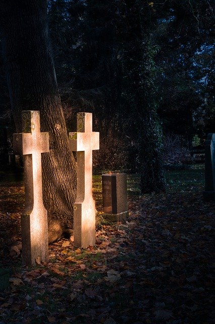 Free download Cemetery Night Forest -  free free photo or picture to be edited with GIMP online image editor