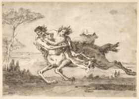Free download Centaur Abducting a Satyress free photo or picture to be edited with GIMP online image editor