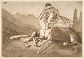 Free download Centaur Holding Up a Youthful Satyr free photo or picture to be edited with GIMP online image editor