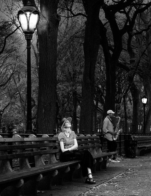 Free download Central Park New York Musician -  free photo or picture to be edited with GIMP online image editor
