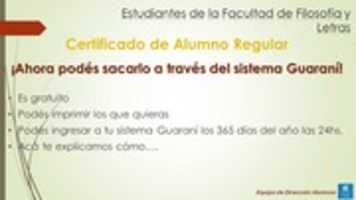 Free download certificado alumno regular en SIU Guarani free photo or picture to be edited with GIMP online image editor