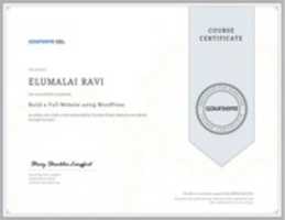 Free download Certificate Build A Full Website Using Wordpress free photo or picture to be edited with GIMP online image editor