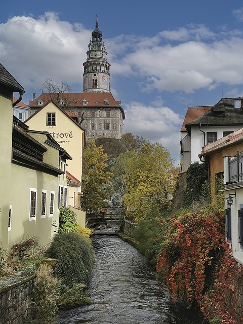 Téléchargement gratuit de l'image gratuite de la ville de Cesky Krumlov en République tchèque à éditer avec l'éditeur d'images en ligne gratuit GIMP