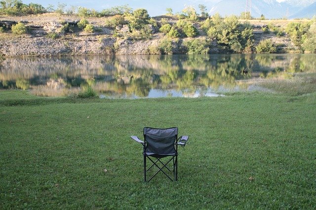 Free download Chair Holiday Lake -  free photo or picture to be edited with GIMP online image editor