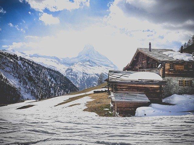 Free download Chalet Zermatt Matterhorn -  free free photo or picture to be edited with GIMP online image editor