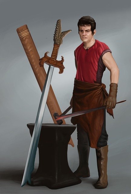 Free download Character Blacksmith Digital -  free illustration to be edited with GIMP free online image editor