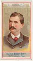 Free download Charles Emory Smith, The Philadelphia Press, from the American Editors series (N1) for Allen & Ginter Cigarettes Brands free photo or picture to be edited with GIMP online image editor