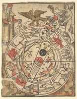 Free download Chart of the Signs of the Zodiac with Venus, Cupid, and a Bishop Saint free photo or picture to be edited with GIMP online image editor