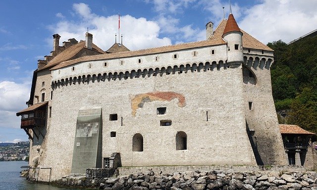 Descarga gratuita Chateau Chillon Switzerland Castle - foto o imagen gratuita para editar con el editor de imágenes en línea GIMP