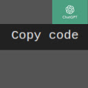 ChatGPT: Copy Code Without Scrolling  screen for extension Chrome web store in OffiDocs Chromium