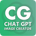 ChatGPT, OpenAi and Dall E 3 Image Generator  screen for extension Chrome web store in OffiDocs Chromium