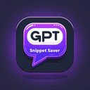 ChatGPT Snippet Saver  screen for extension Chrome web store in OffiDocs Chromium