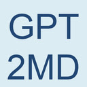 ChatGPT to markdown  screen for extension Chrome web store in OffiDocs Chromium