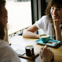 Chatting over a cup of coffee  screen for extension Chrome web store in OffiDocs Chromium