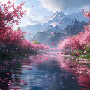 Cherry Blossom Serenity  screen for extension Chrome web store in OffiDocs Chromium