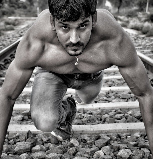 Free download chest arm thigh training fitness free picture to be edited with GIMP free online image editor