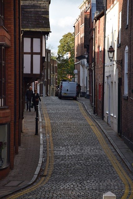 Free download Chester Side Street Narrow -  free free photo or picture to be edited with GIMP online image editor