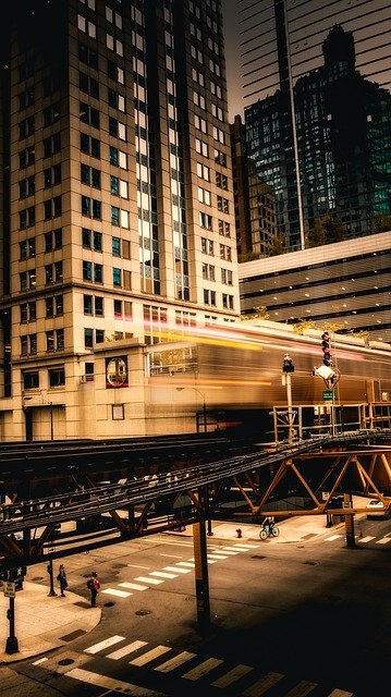 Scarica gratis chicago, illinois, l'immagine gratuita della piattaforma del treno da modificare con l'editor di immagini online gratuito GIMP