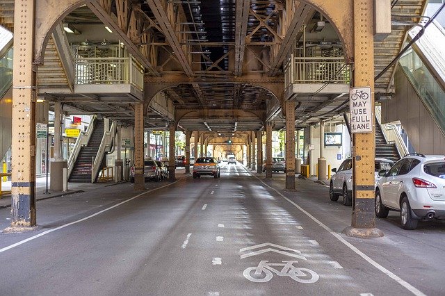 Gratis download Chicago Train Line Under - gratis gratis foto of afbeelding om te bewerken met GIMP online afbeeldingseditor