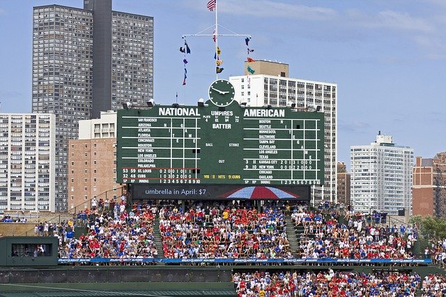 Free download Chicago Wrigley Field Cubs -  free photo or picture to be edited with GIMP online image editor