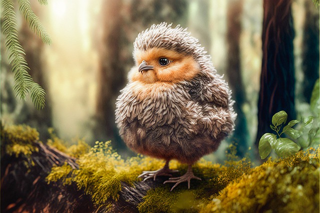 Scarica gratuitamente l'immagine gratuita di fantasia di animali della foresta di pollo da modificare con l'editor di immagini online gratuito GIMP