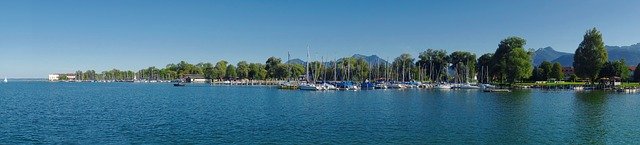 김프 온라인 이미지 편집기로 편집할 무료 사진 템플릿 다운로드 Chiemsee Lake Water