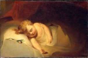 Free download Child Asleep (The Rosebud) free photo or picture to be edited with GIMP online image editor