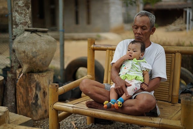 Free download child grandfather family baby free picture to be edited with GIMP free online image editor