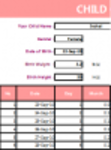 Free download Child Growth Chart Template DOC, XLS or PPT template free to be edited with LibreOffice online or OpenOffice Desktop online