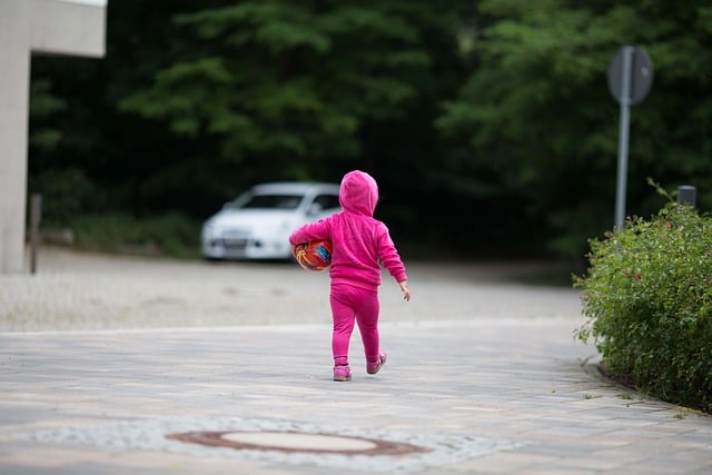 Free download child playing outdoors driveway free picture to be edited with GIMP free online image editor