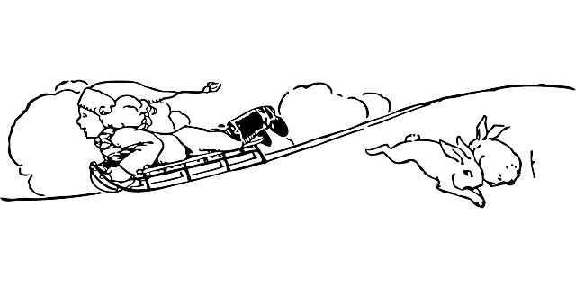 Free download Child Sledding Sledge - Free vector graphic on Pixabay free illustration to be edited with GIMP free online image editor