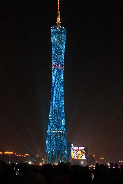 Unduh gratis China Canton Tower - foto atau gambar gratis untuk diedit dengan editor gambar online GIMP