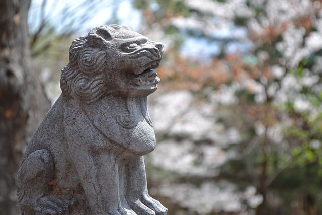 Free graphic chinese lion statue keimyung campus to be edited by GIMP free image editor by OffiDocs