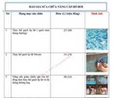 Free download chi-tiet-bao-gia-sua-chua-ho-boi free photo or picture to be edited with GIMP online image editor