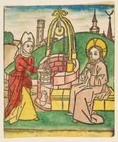 Free download Christ and the Samaritan Woman (Schr. 141c) free photo or picture to be edited with GIMP online image editor
