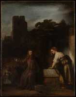 Free download Christ and the Woman of Samaria free photo or picture to be edited with GIMP online image editor