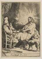 Free download Christ at Emmaus: The Smaller Plate free photo or picture to be edited with GIMP online image editor