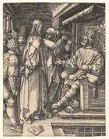 Free download Christ Before Herod, from The Small Passion free photo or picture to be edited with GIMP online image editor