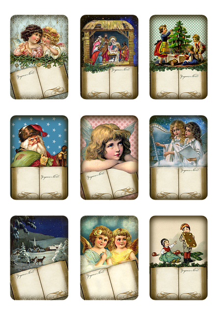 Free download Christmas Advent Gift Tags -  free illustration to be edited with GIMP free online image editor